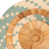 oversized wall hanging raffia round plate