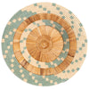 oversized wall hanging raffia round plate