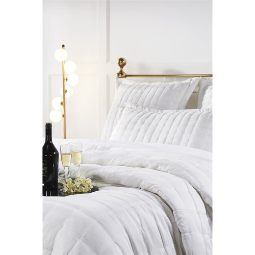 pearl white quilt king queen shams Euro standard cotton silk